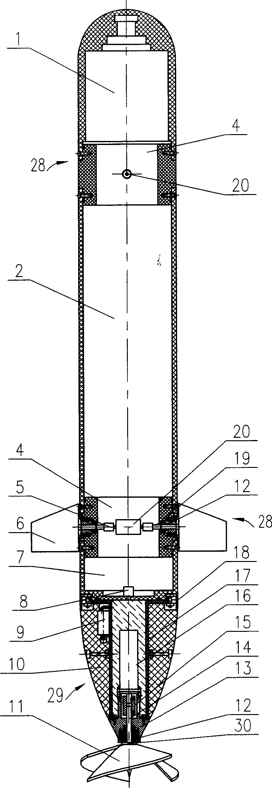 Under water robot structure