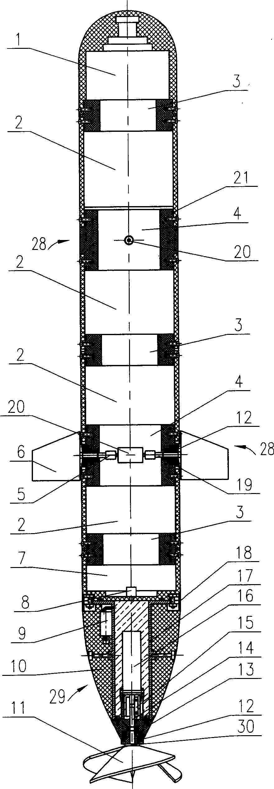 Under water robot structure