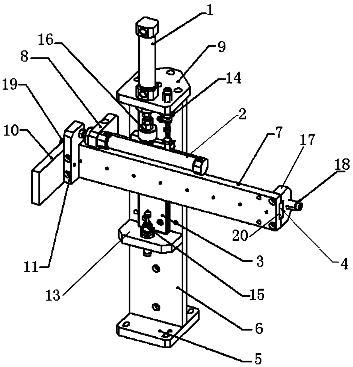 Dual-axis automatic grabbing manipulator device