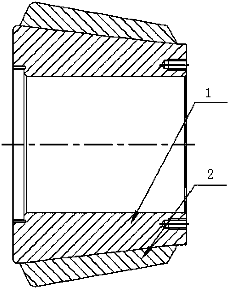 Surfacing welding type roller shell of bowl type coal mill and sectional surfacing welding method of roller shell surfacing welding layer