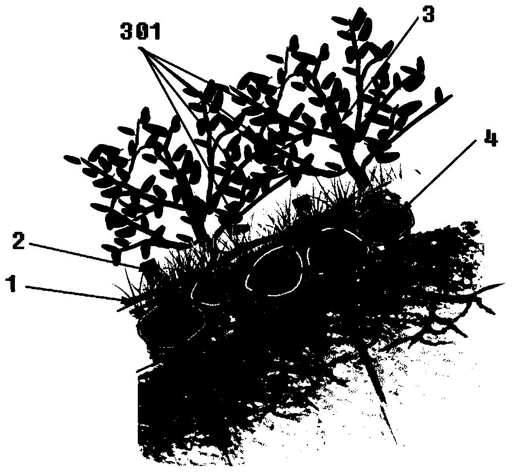 Method for ecological management of hedgerow riverbank revetment