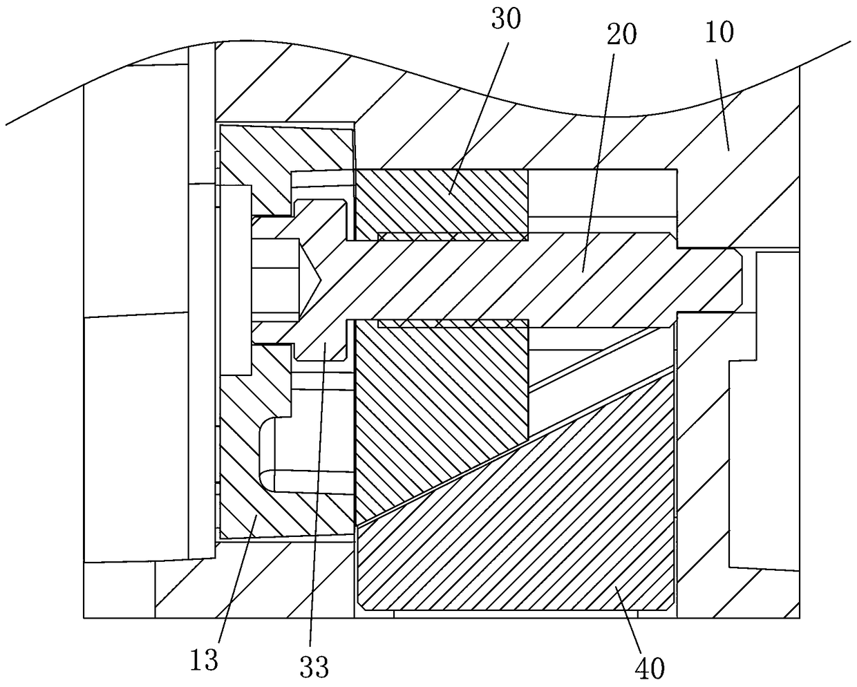 LED display screen bottom horizontal adjusting mechanism