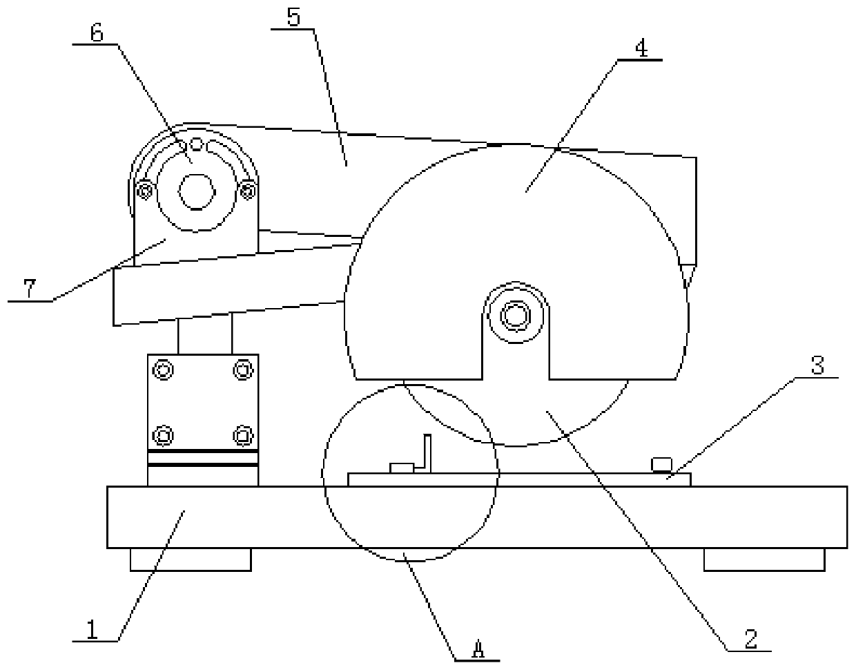 Cutting device for medical equipment plastic product machining