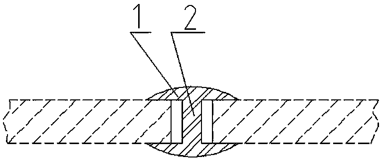 Building formwork joint filling bar