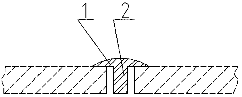 Building formwork joint filling bar