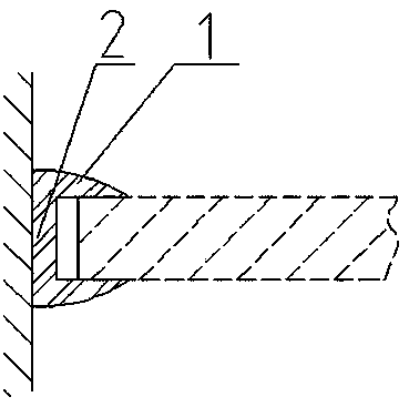 Building formwork joint filling bar