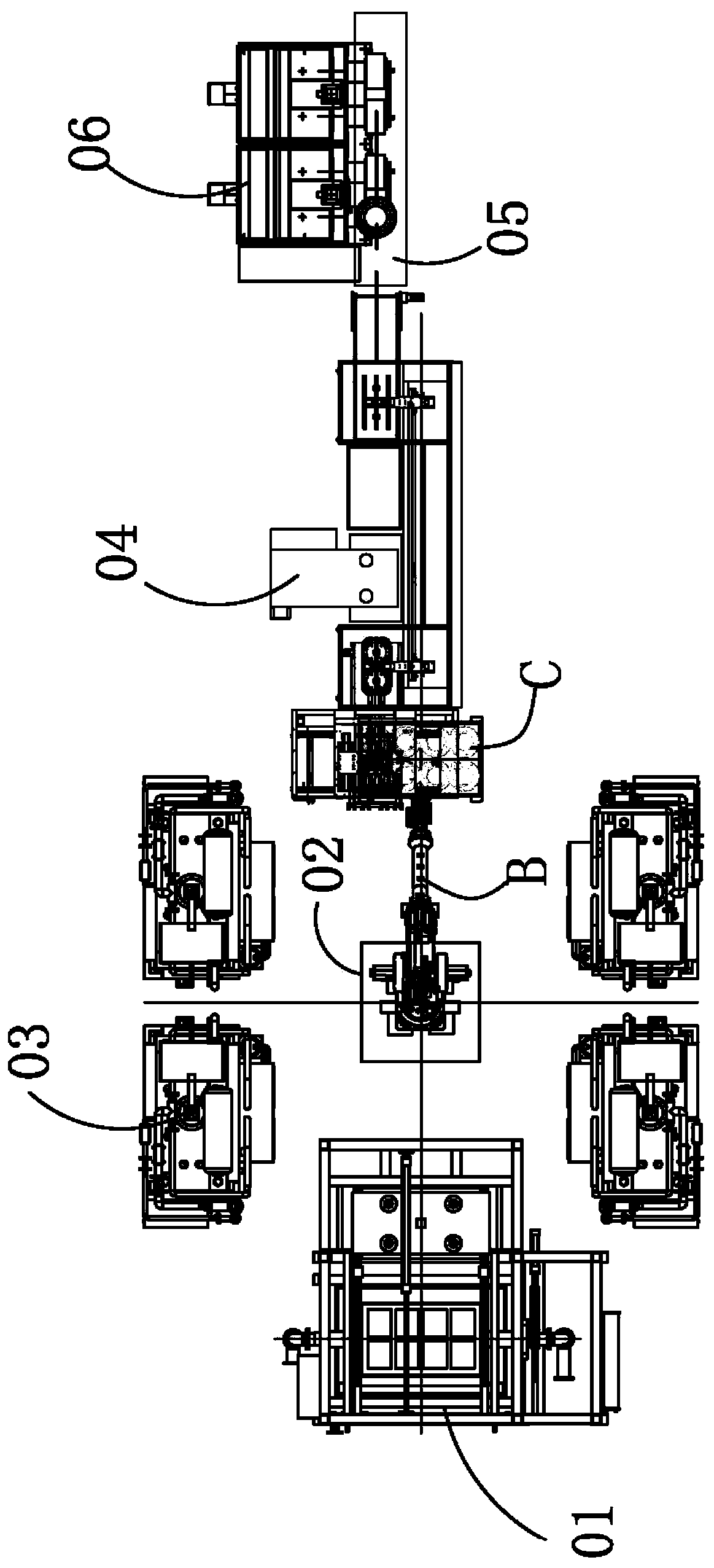 Paper product processing production line with heating and edge cutting functions