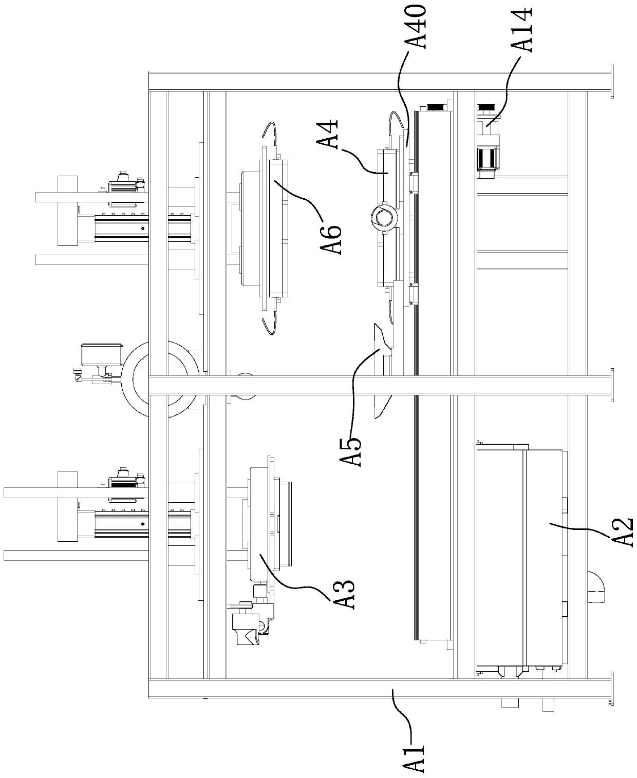 Paper product processing production line with heating and edge cutting functions