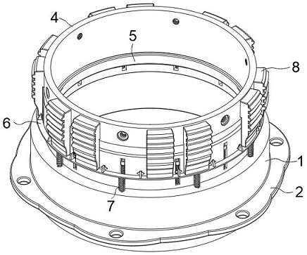 A shock absorption device for electric vacuum pump of new energy vehicle