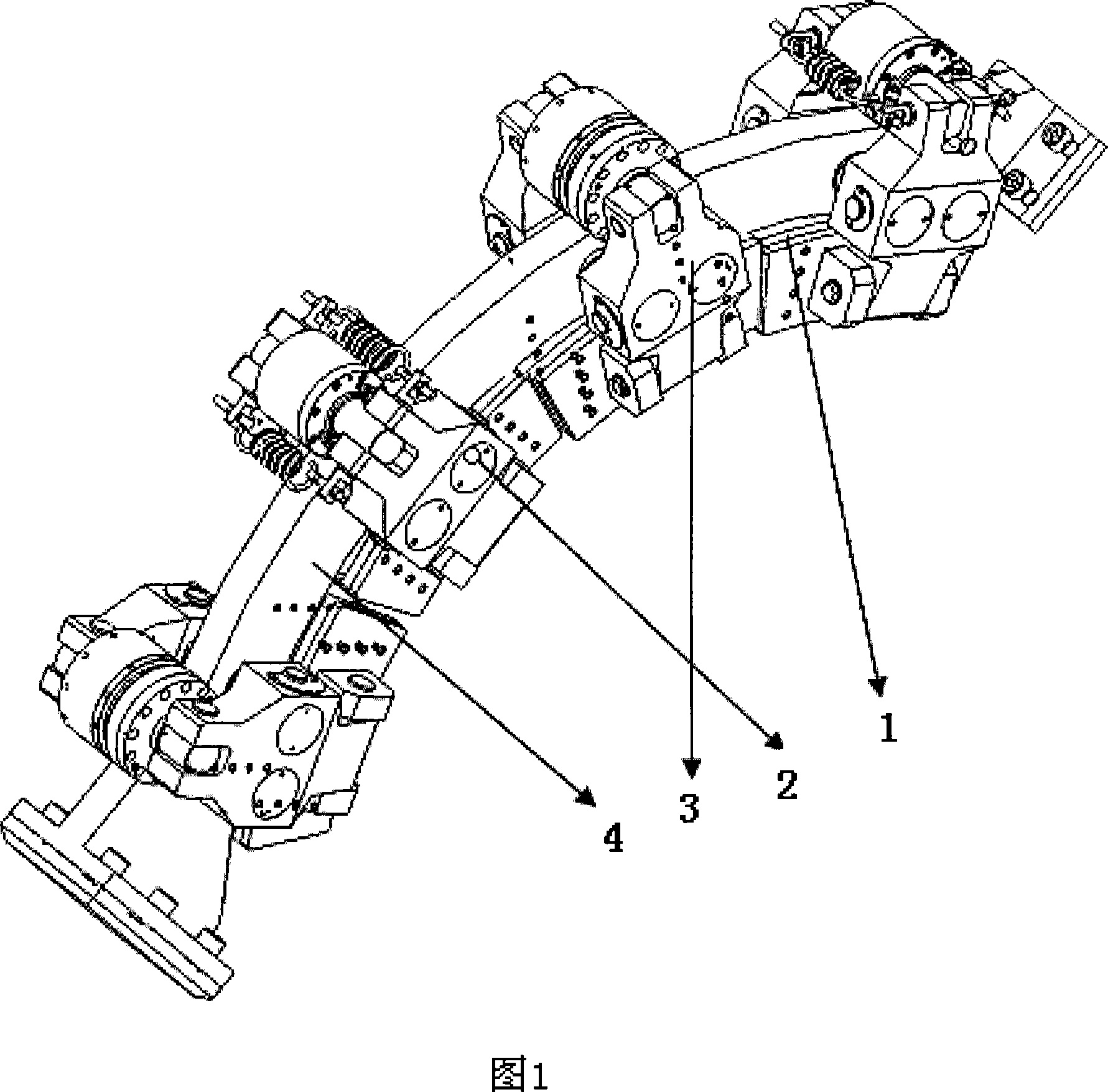 Disc type brake automatic compensation gap braking clamp