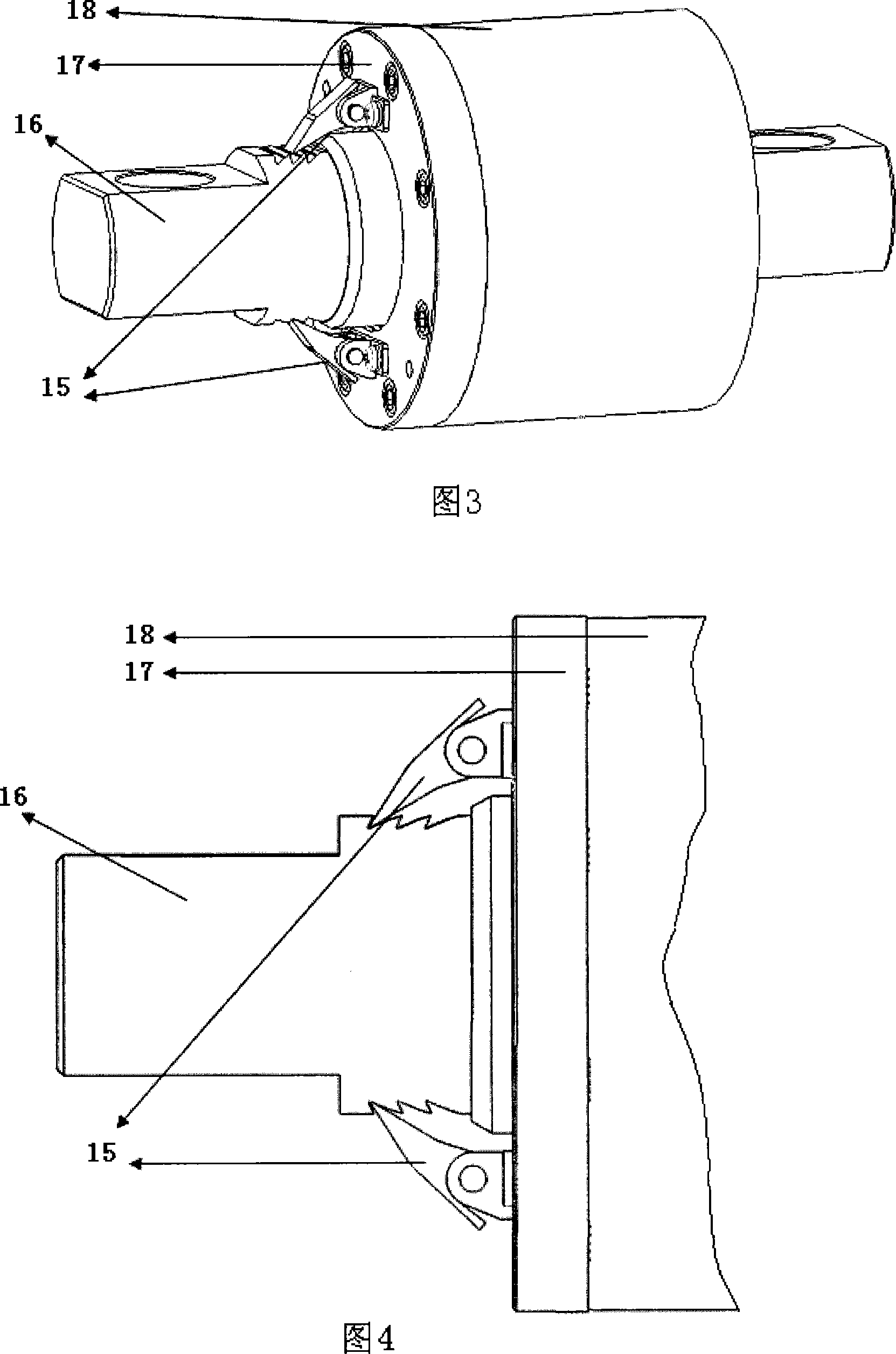 Disc type brake automatic compensation gap braking clamp