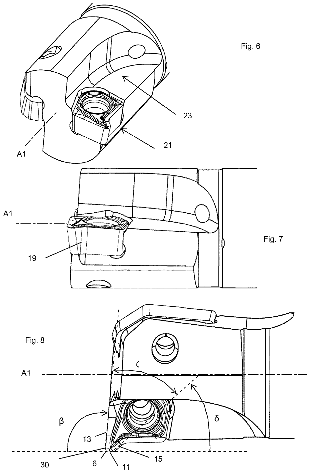 Turning tool and method for metal cutting