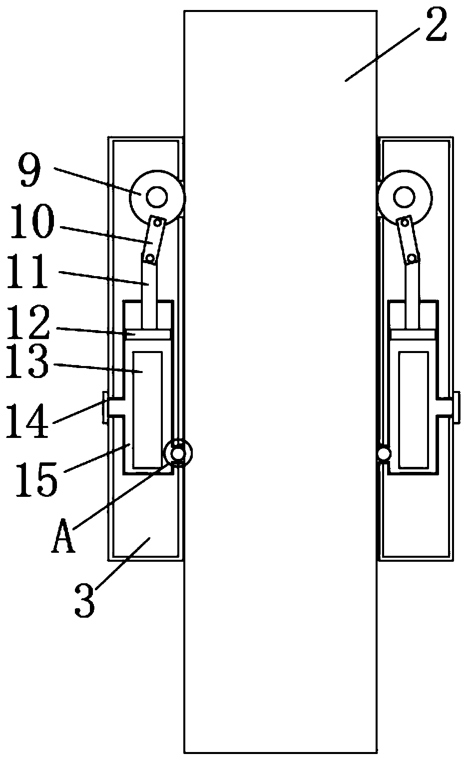 Main deck pile fixing frame of non-self-propelled self-elevating wind power installation platform