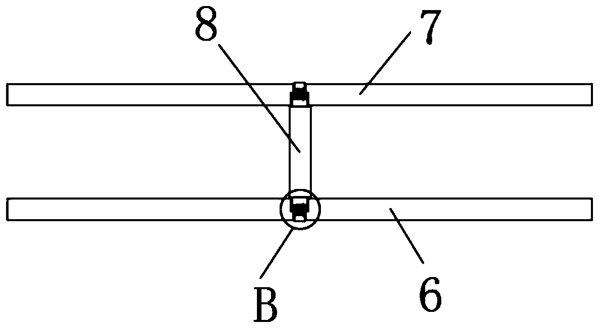 Main deck pile fixing frame of non-self-propelled self-elevating wind power installation platform