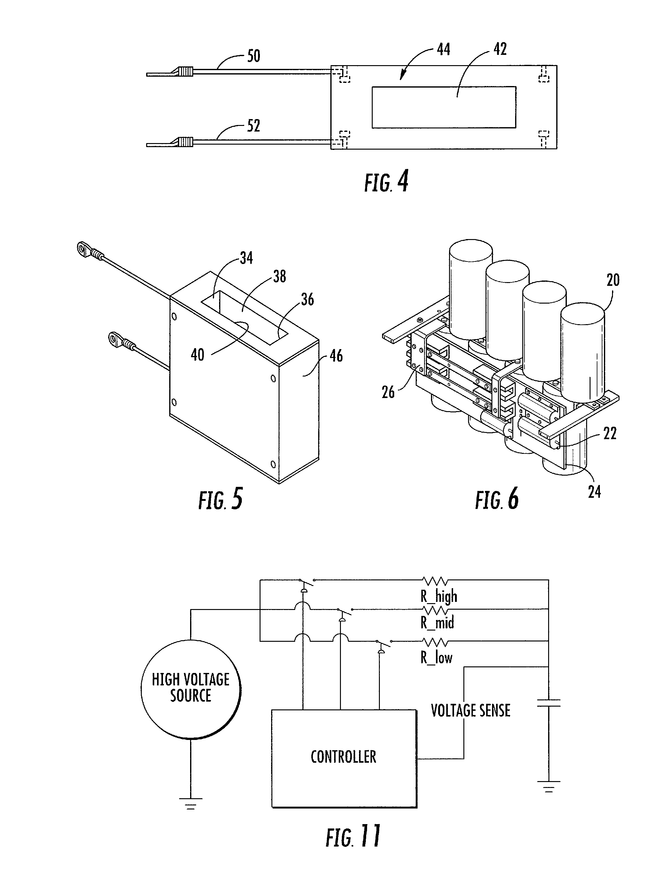 Capacitor based bi-directional degaussing device with chamber