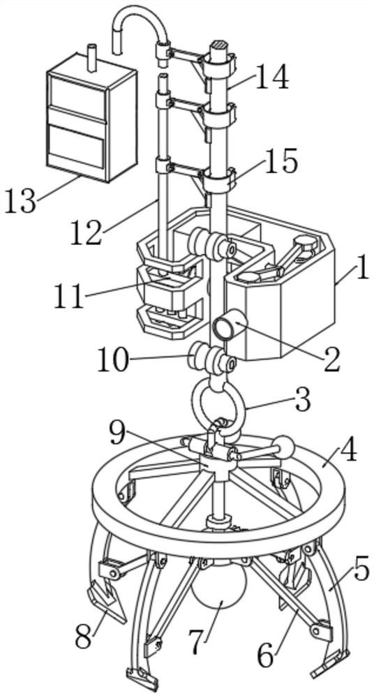 Portable underground water level automatic measuring and recording device