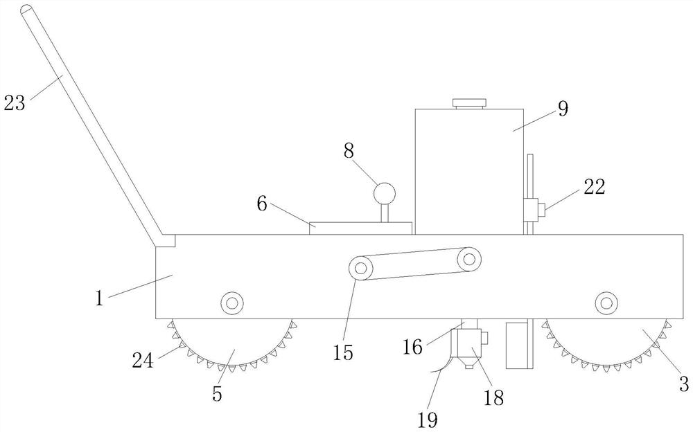 Portable small seeding device for vegetable planting