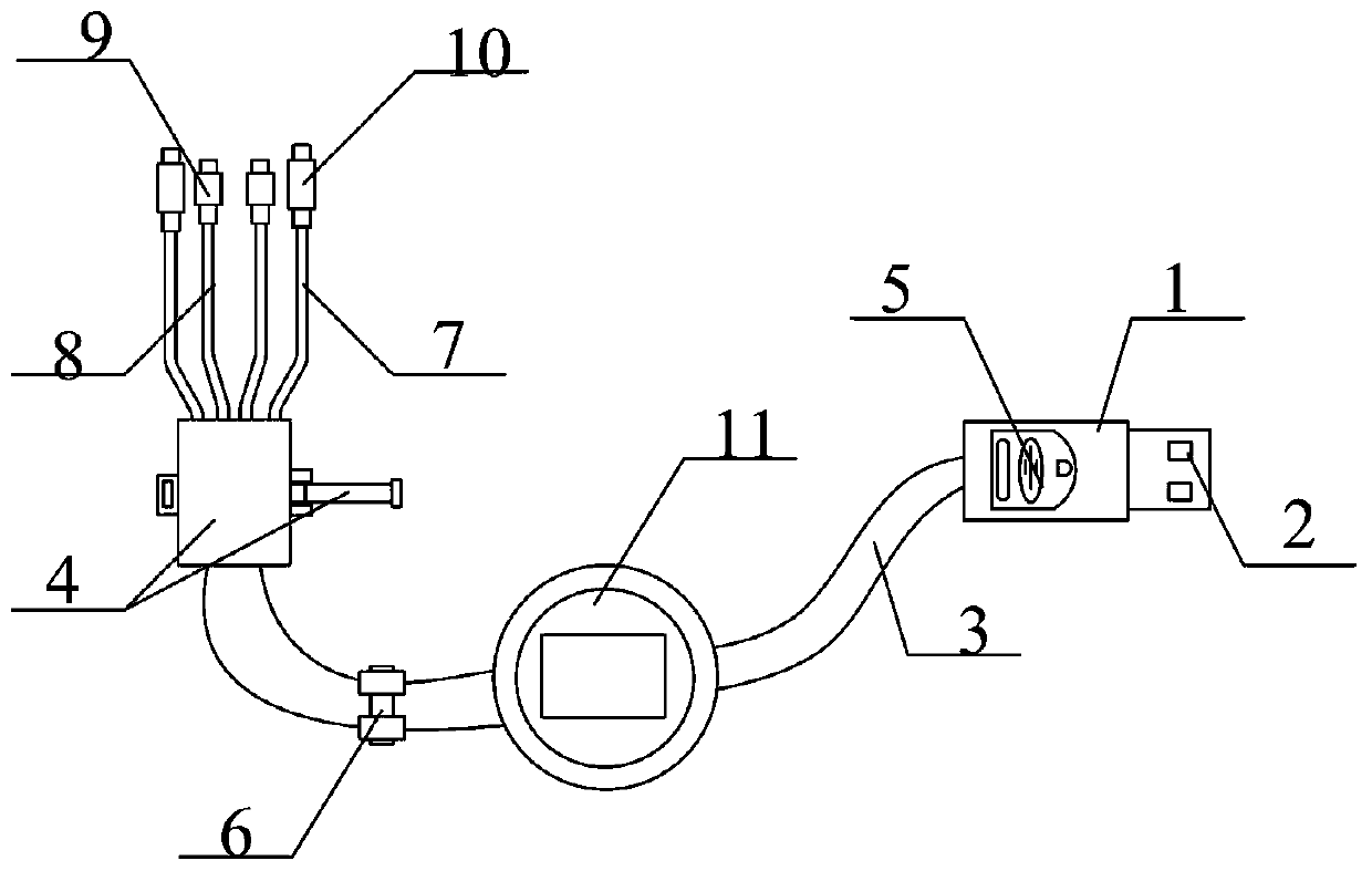 Multi-joint data line