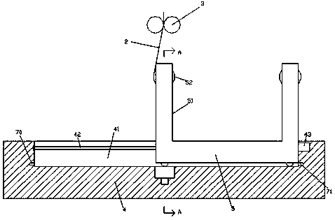 A device for wrapping plastic film