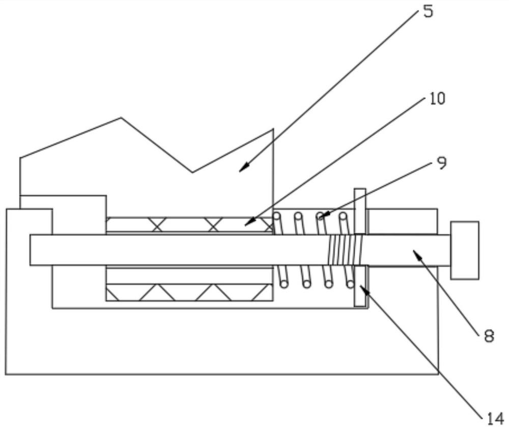 Round rod-shaped metal grinding device