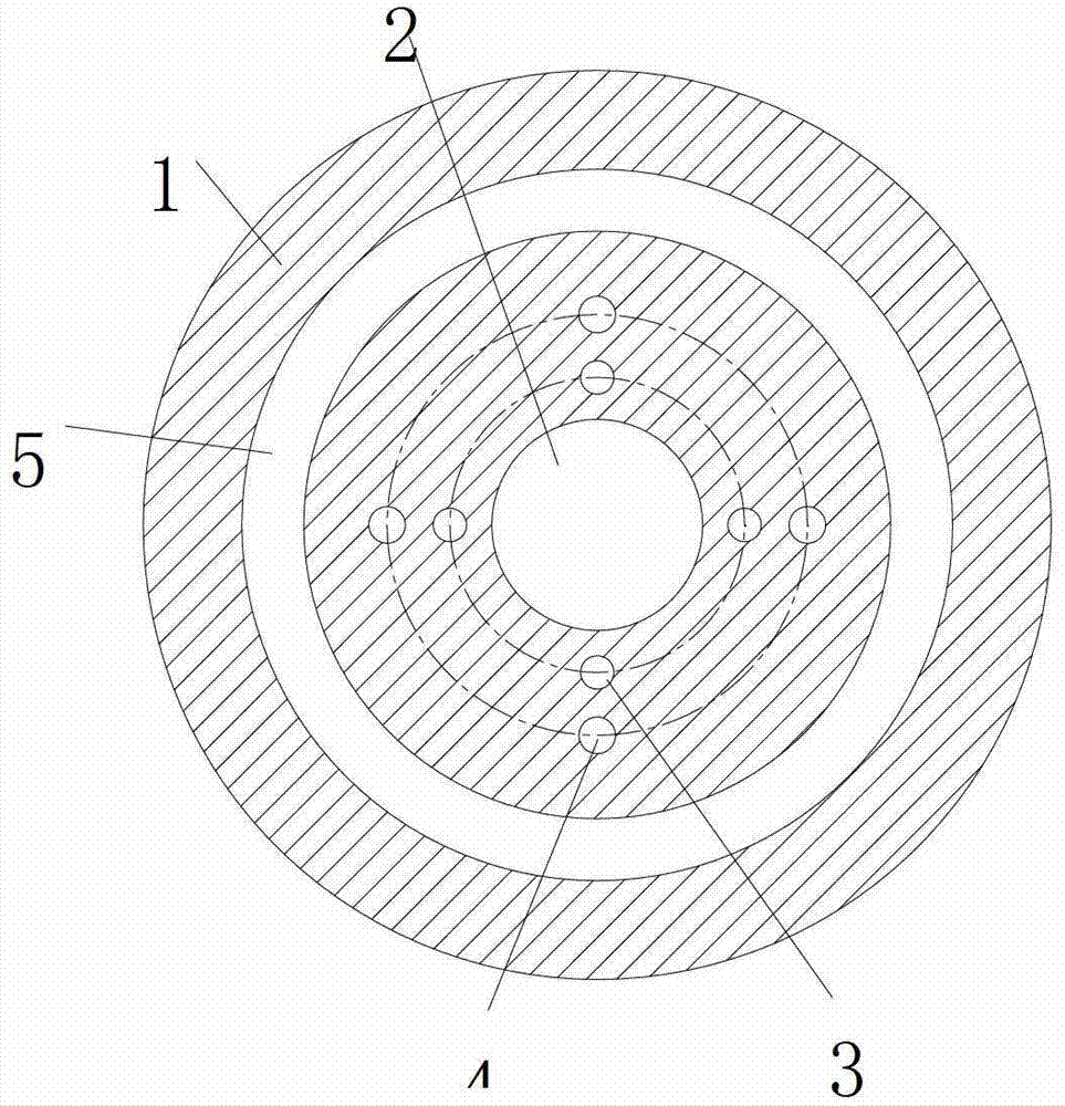 Inner-cooling nozzle for laser cladding