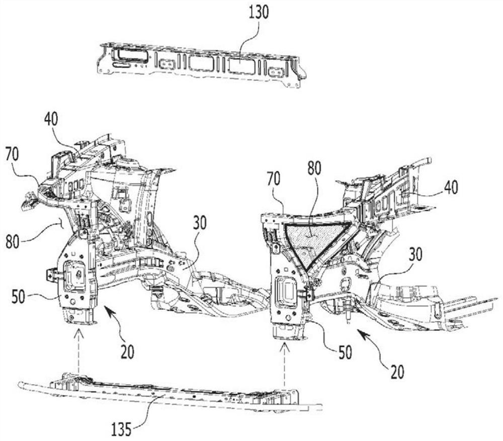 Fender fender structure, vehicle body with fender fender structure and manufacturing method of fender fender structure