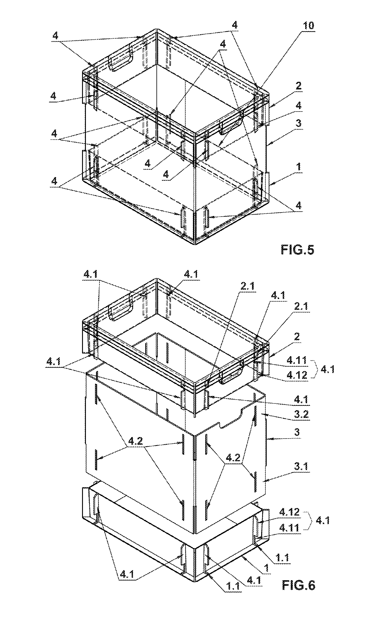 Combi box for the transport and storage of goods