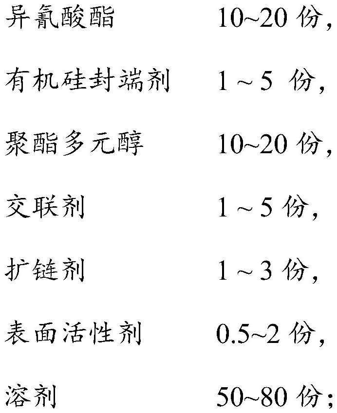 Sealant prime coat liquid and preparation method thereof