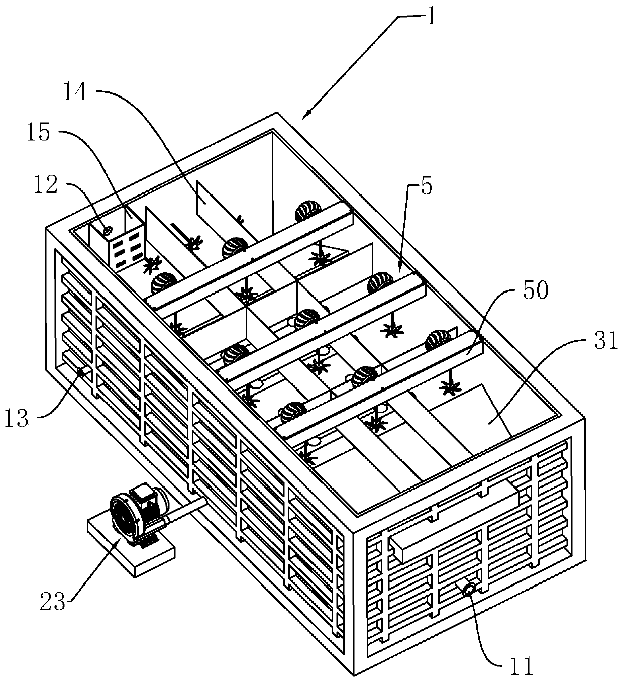 On-site self-adaptive MBBR treatment device and sewage treatment method applying same