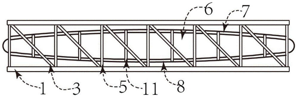 Air bag girder type truss for large offshore platform