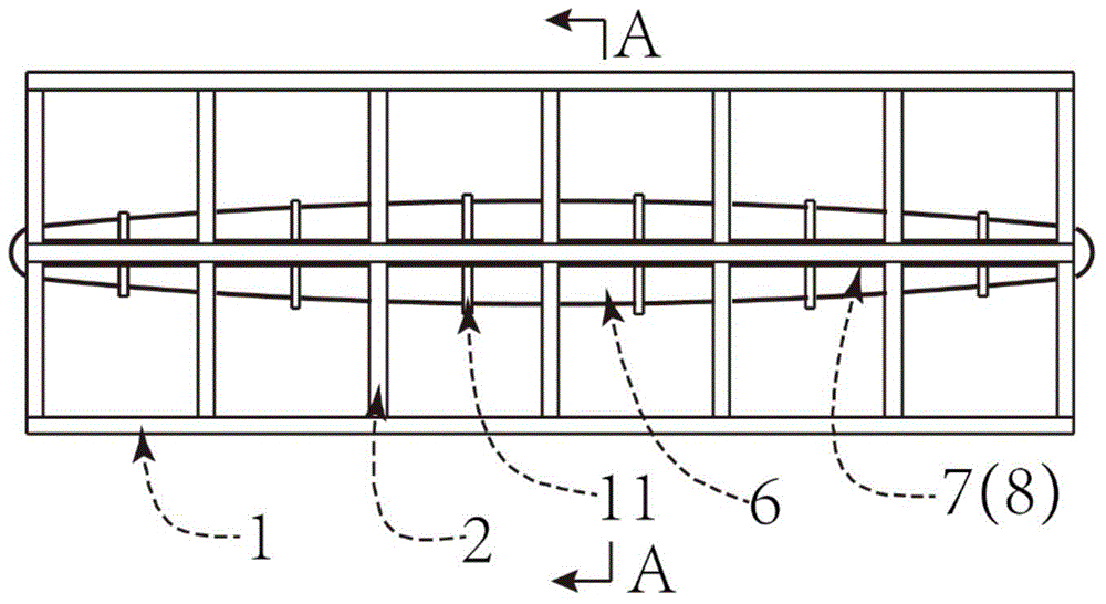 Air bag girder type truss for large offshore platform