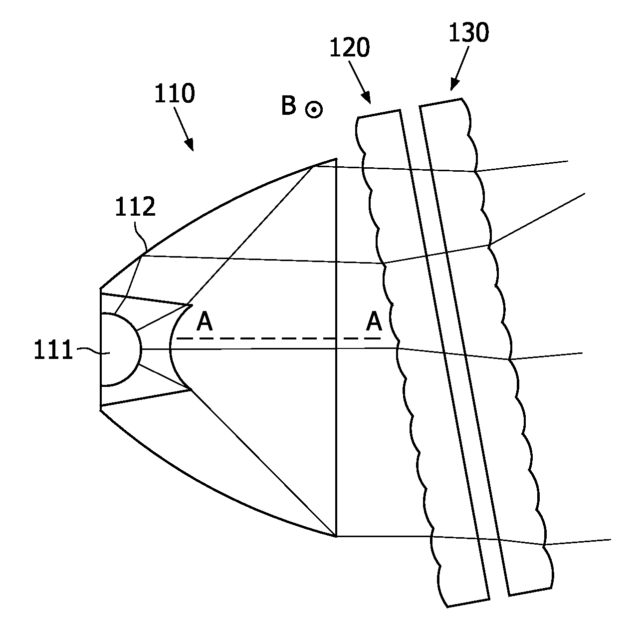 Floodlight with tiltable beam