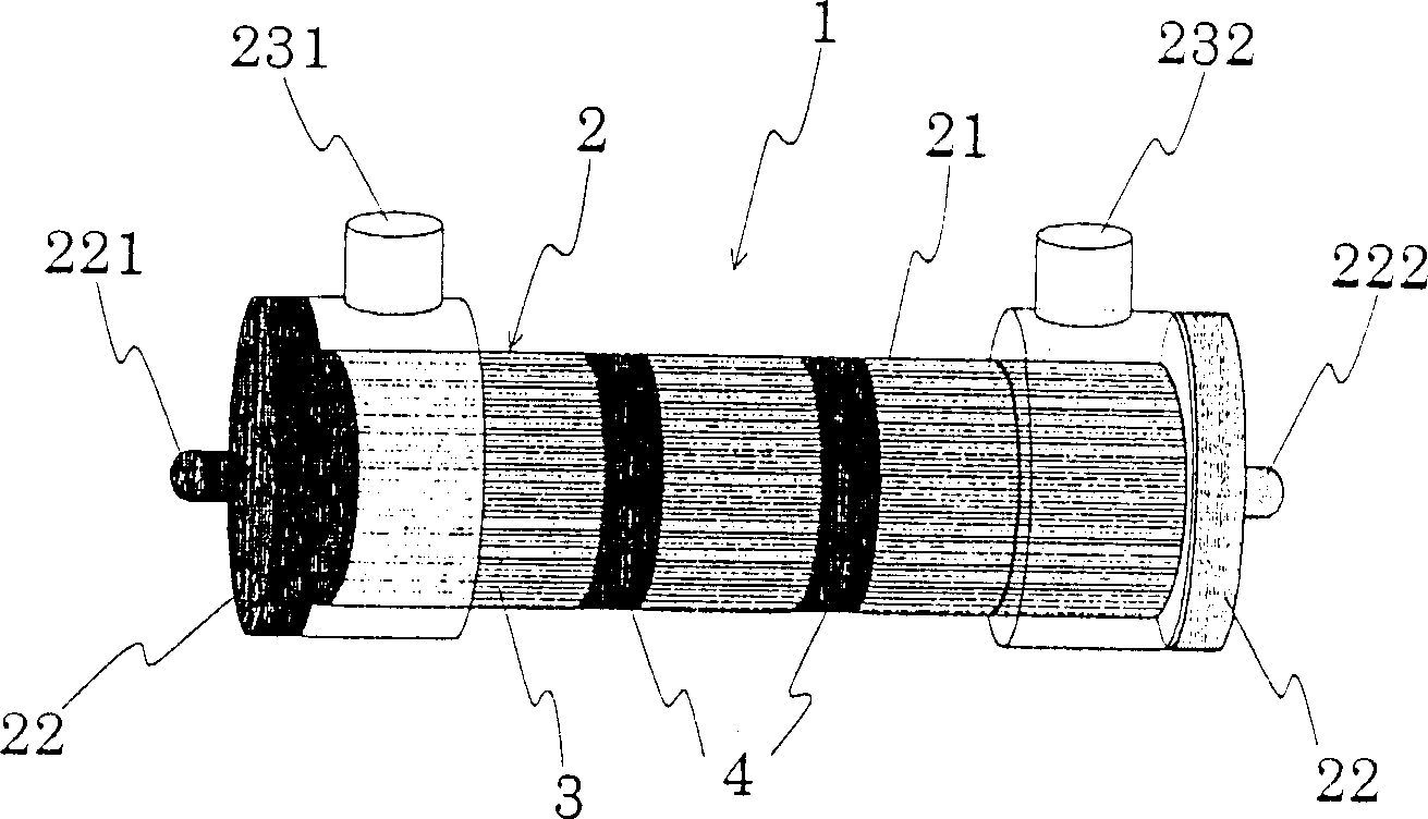 Dialyser and its producing method