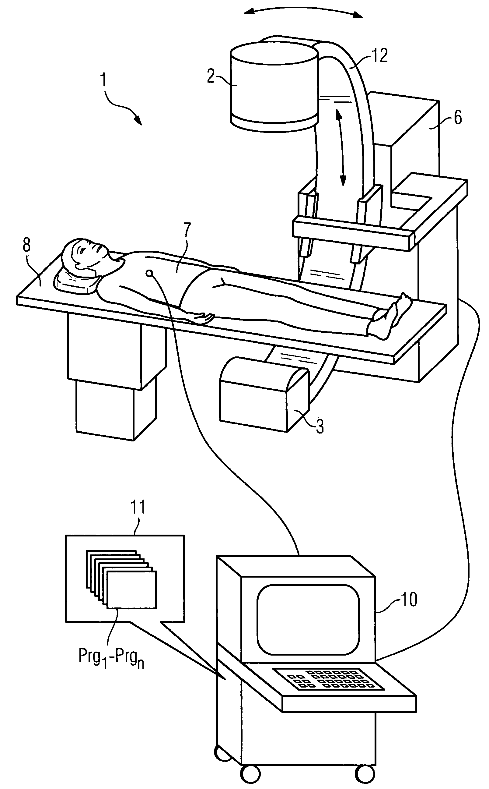 Method for generating tomographical recordings of a partially cyclically moving examination object