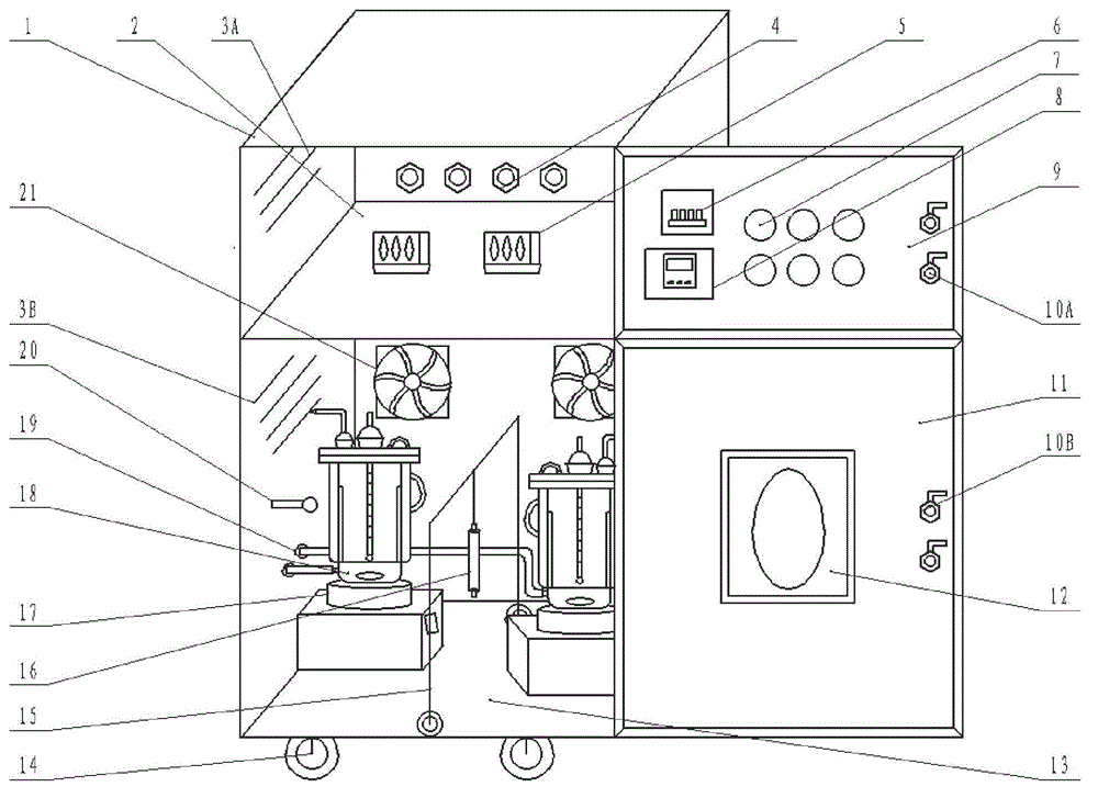 Self-controlling type outer irradiation photochemical reaction device