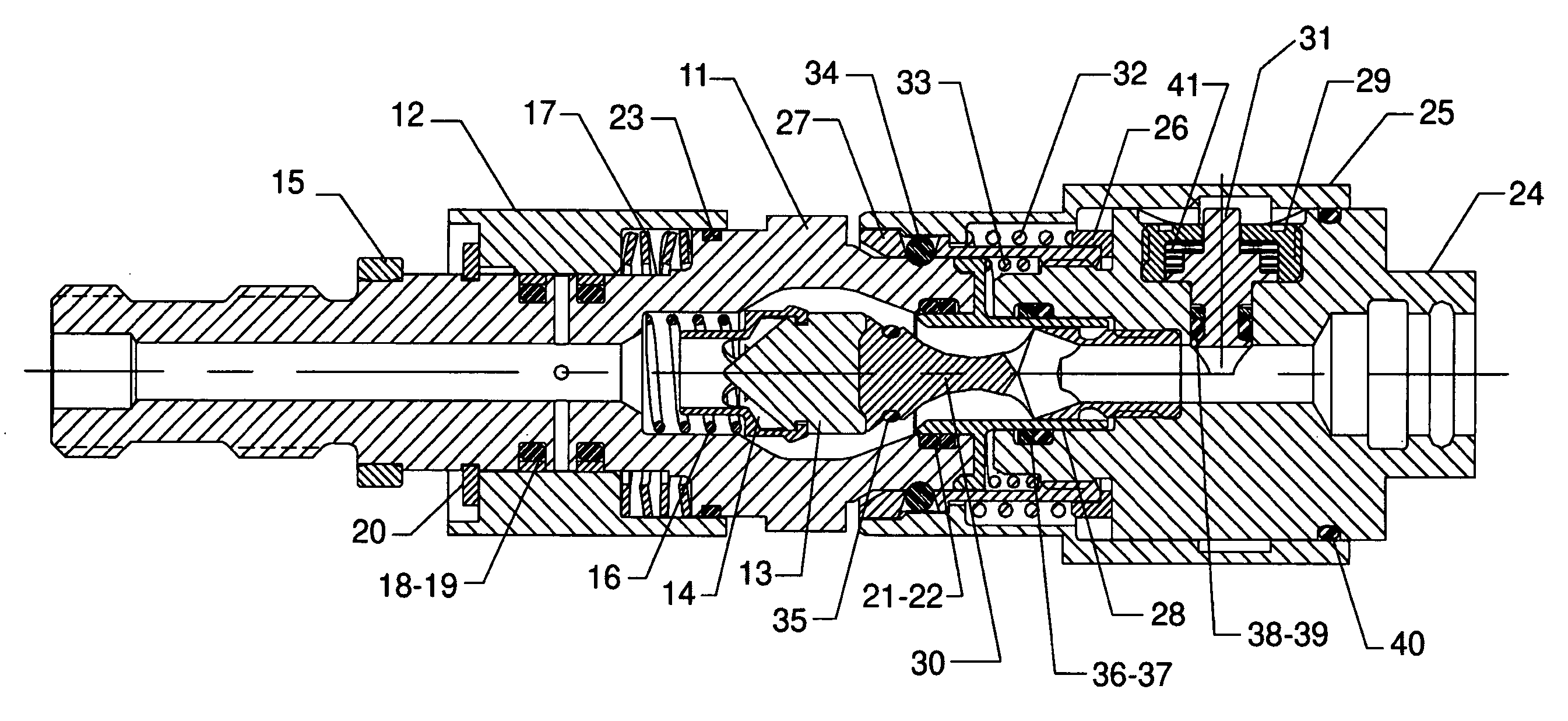 Quick-disconnect with pressure relief and a locking mechanism