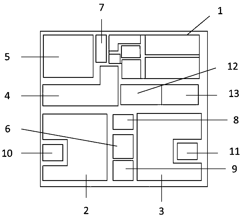 Single-phase direct-current motor driving chip and chip drawing method