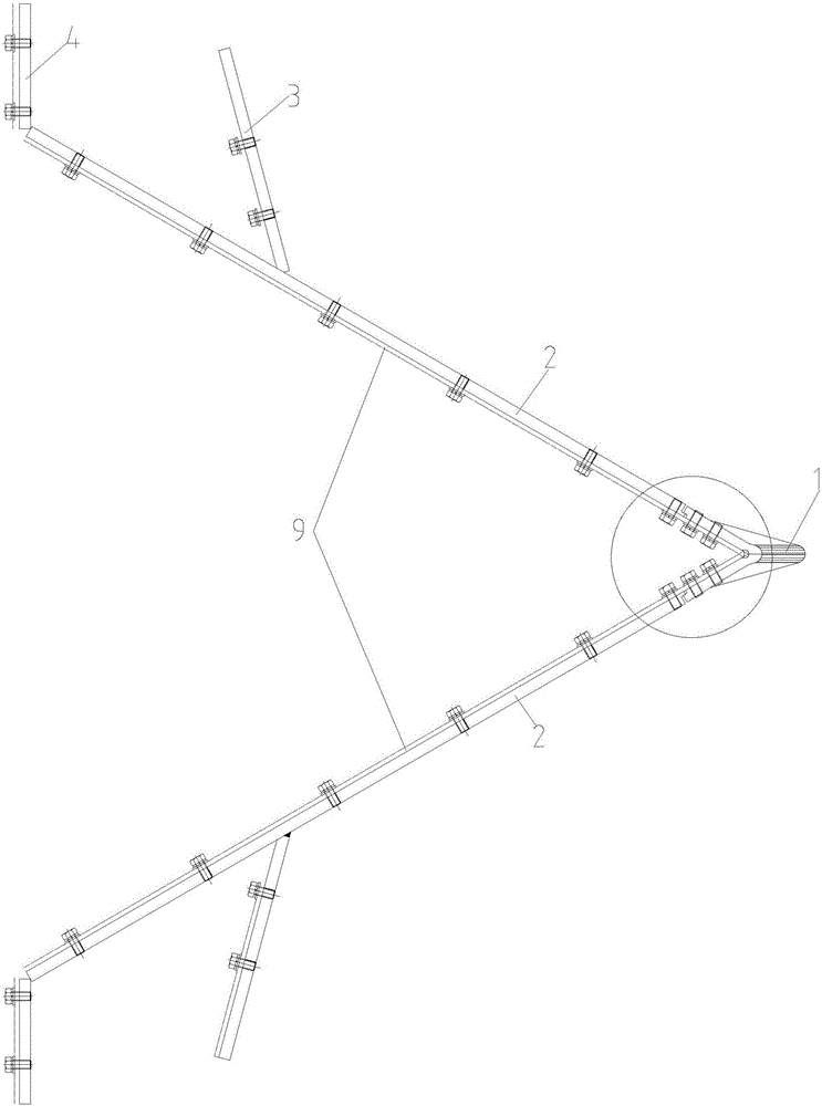 Main plow cutter set for plow-type unloader