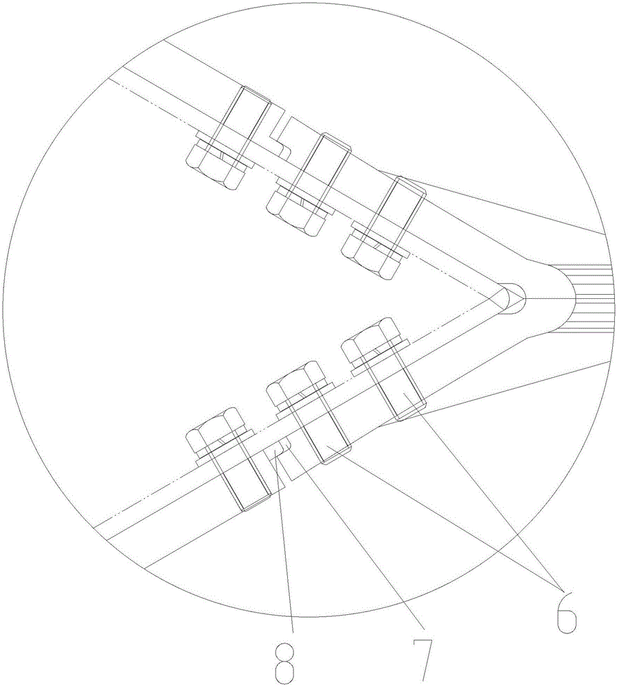 Main plow cutter set for plow-type unloader