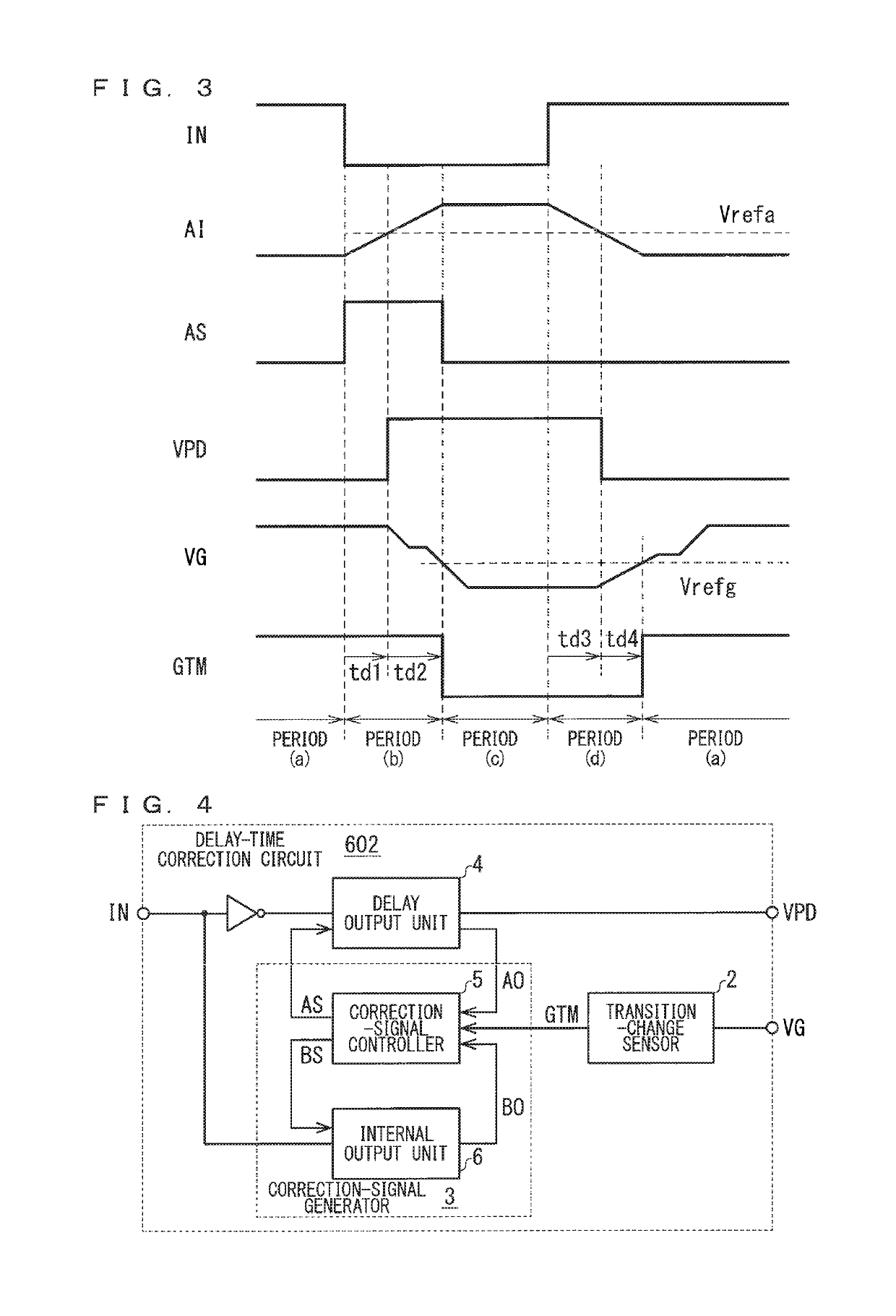 Delay-time correction circuit, semiconductor-device drive circuit, and semiconductor device