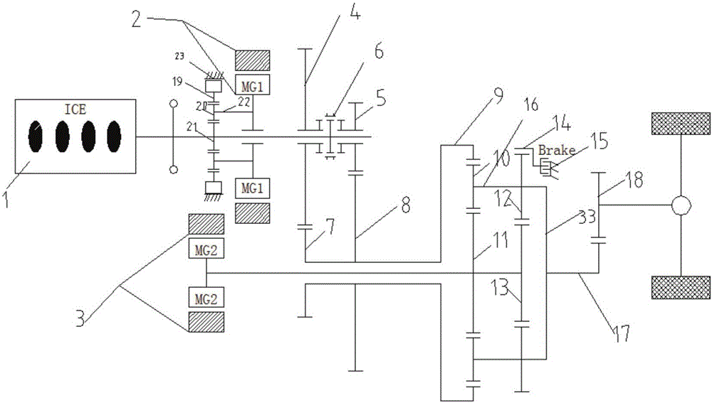 Electro-hydraulic hybrid power drive system