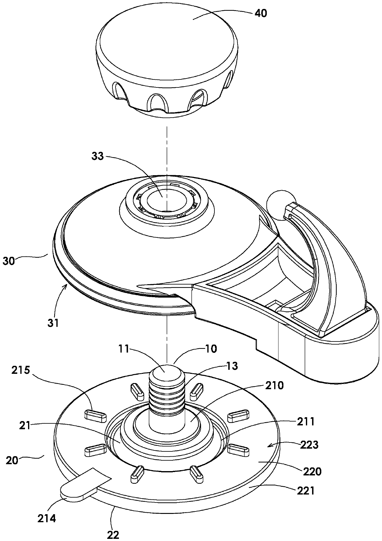 Vacuum fixator used fixedly and repeatedly