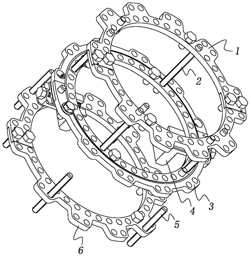 Adjustable fixing device for traumatic orthopedics department