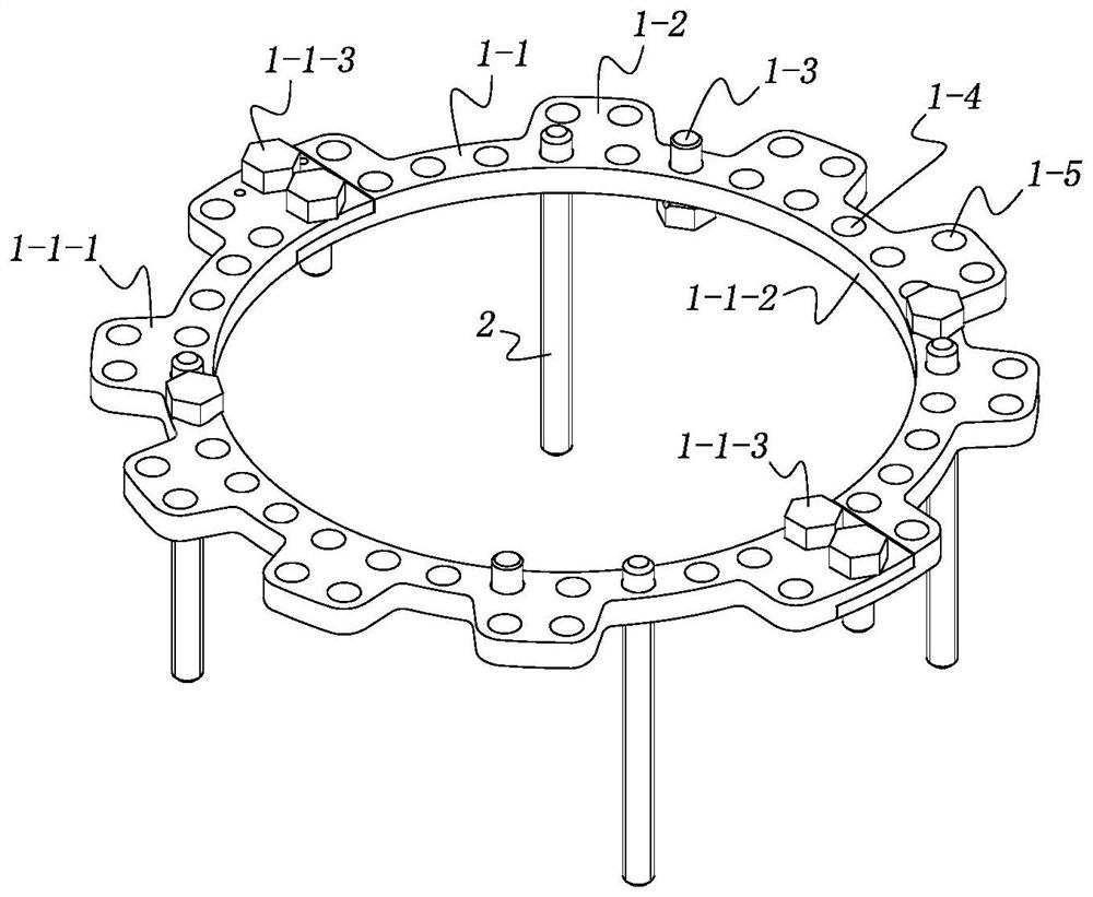 Adjustable fixing device for traumatic orthopedics department