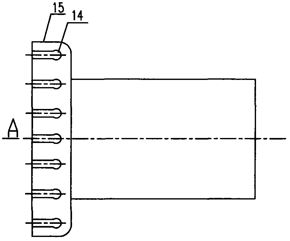 Guide cylinder structure applied on corrugated pipe expansion joint