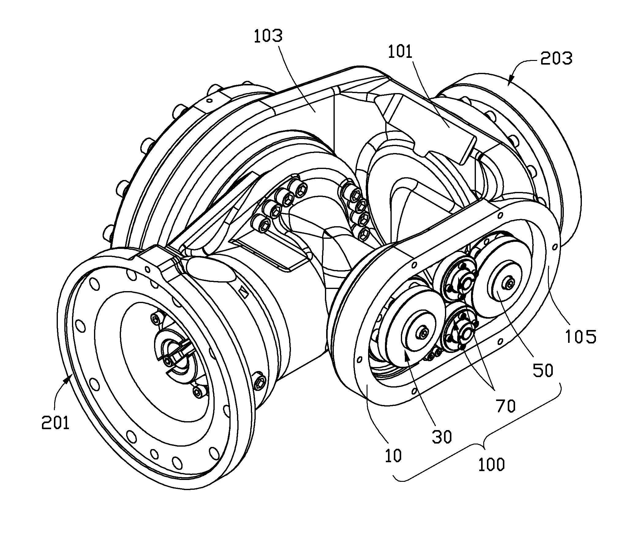 Gear transmission mechanism and robot arm connecting structure using the same