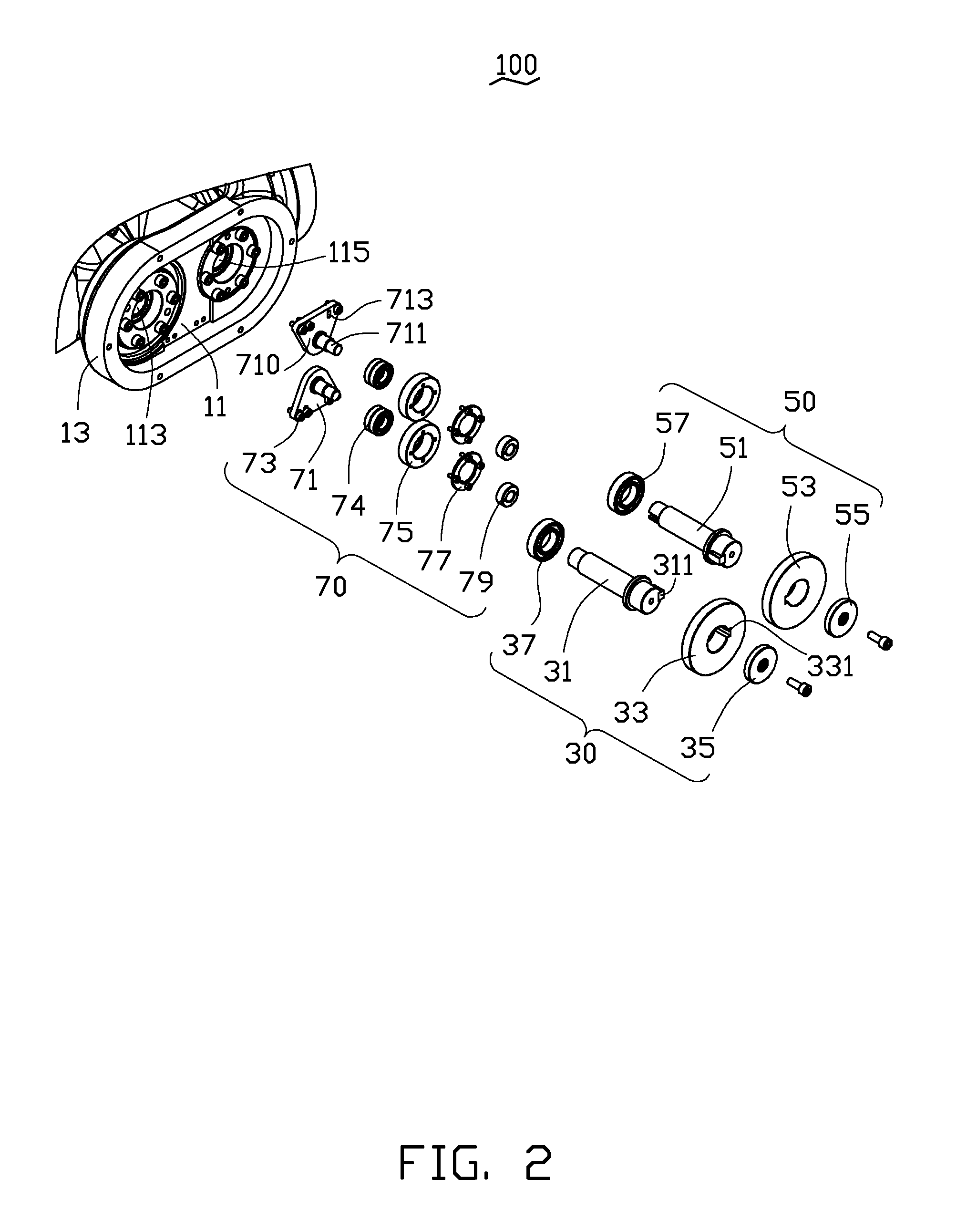 Gear transmission mechanism and robot arm connecting structure using the same