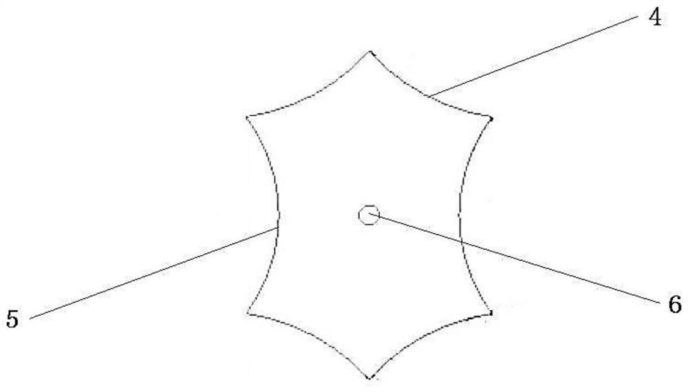 Hexagonal-like suture needle for oral mucosa and application