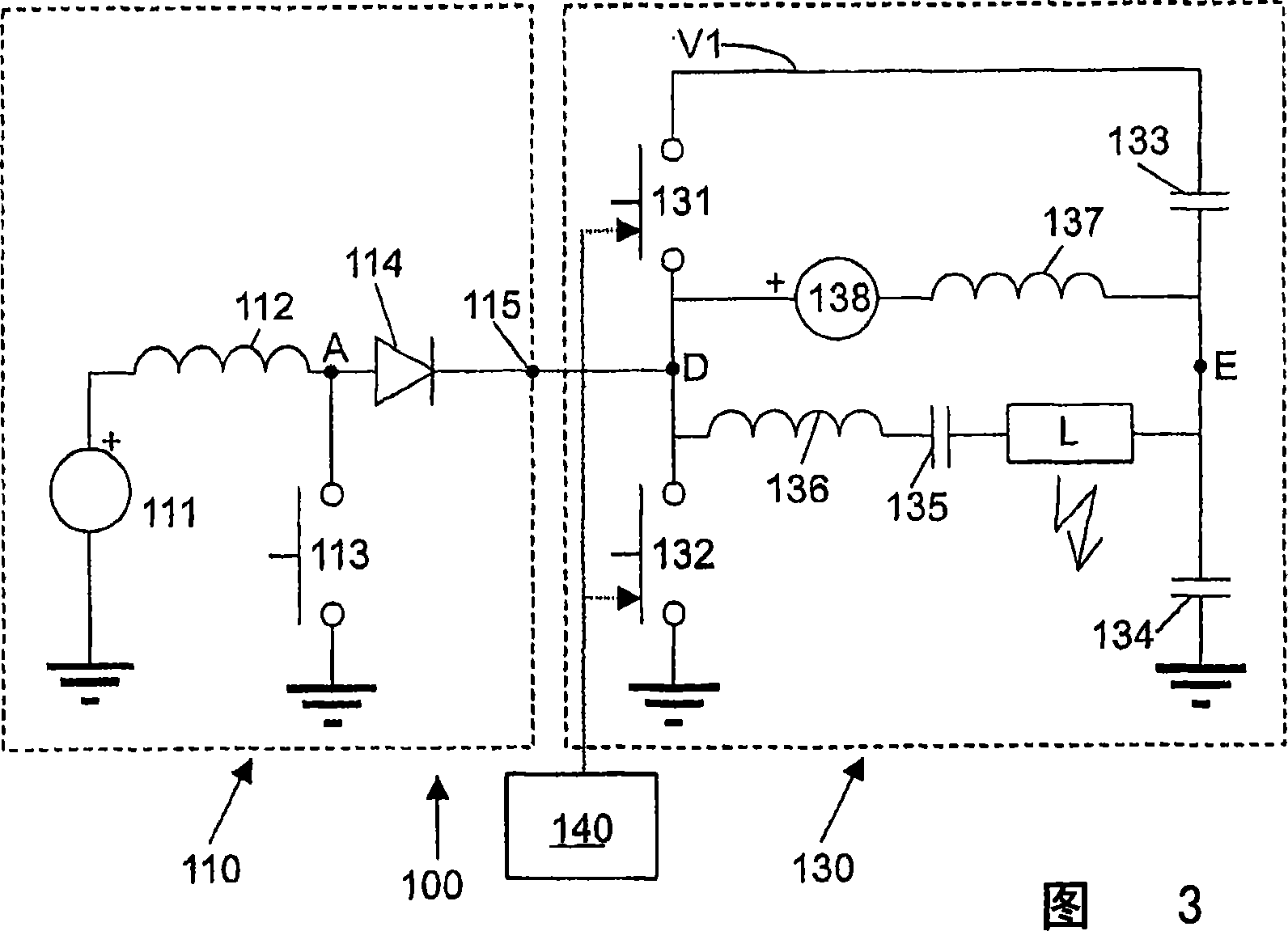 Lamp driver using solar cells