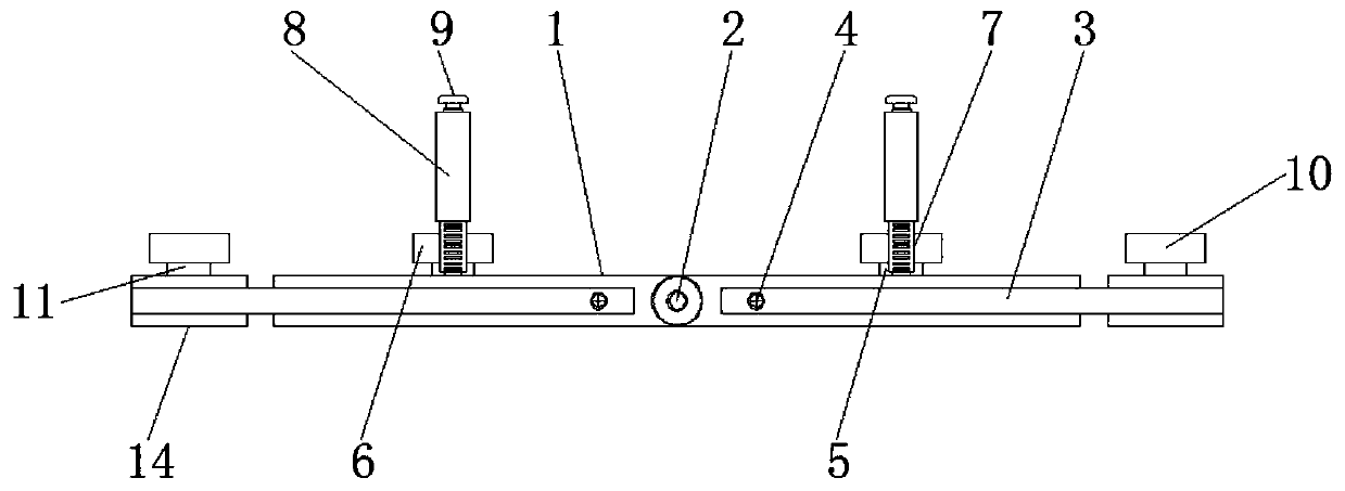 Welding clamp with convenient position adjustment function for welding of heat supply pipes